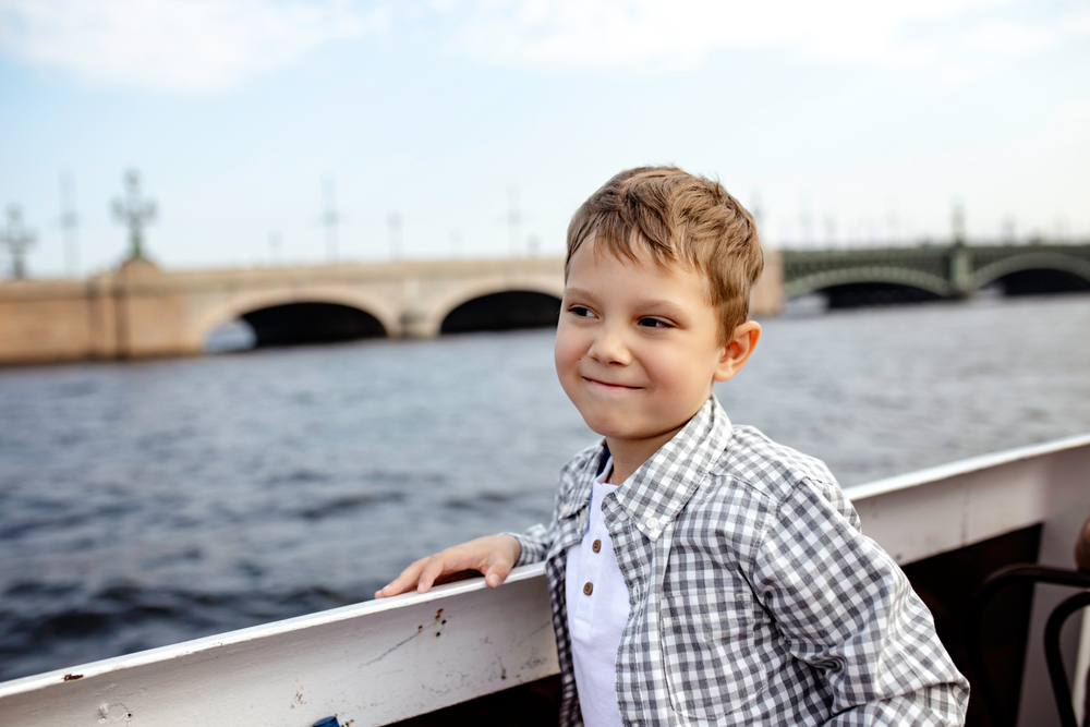 Kid wears Henley T Shirt