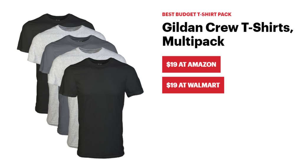 multipack of crew t-shirts